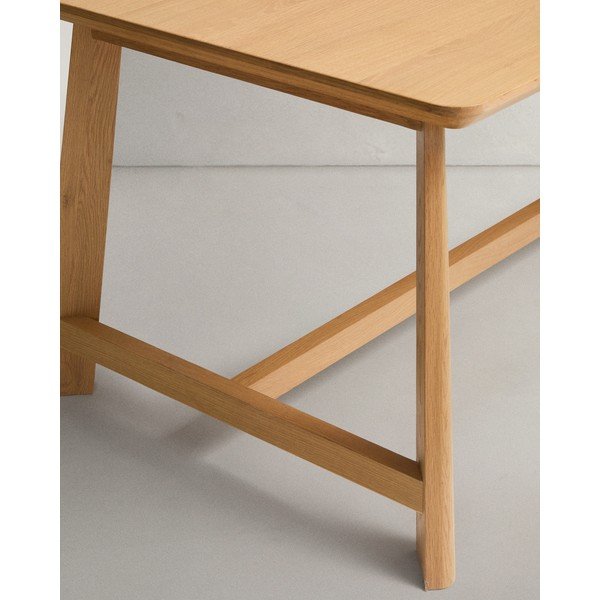 Jedálenský stôl s doskou v dubovom dekore 100x220 cm Idun – Kave Home-image-4