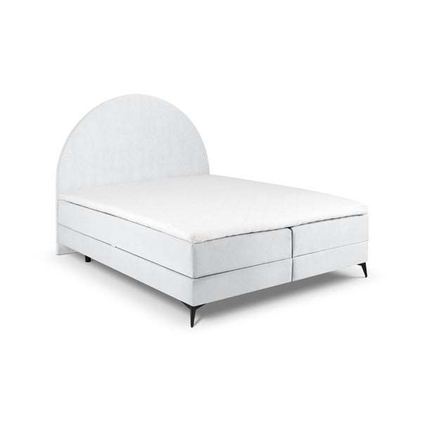 Svetlosivá boxspring posteľ s úložným priestorom 180x200 cm Sunrise – Cosmopolitan Design
