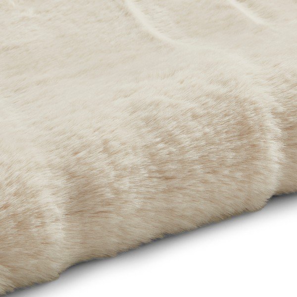 Krémovobiely koberec Think Rugs Teddy, ⌀ 120 cm-image-3