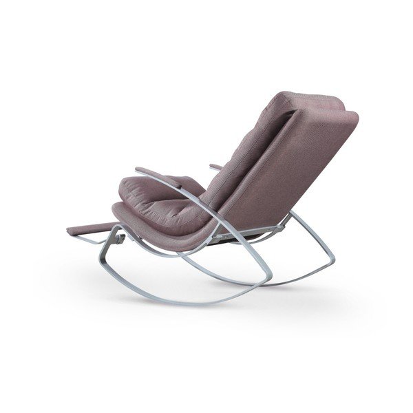 Sivohnedé látkové hojdacie kreslo Garageeight Rockport-image-3