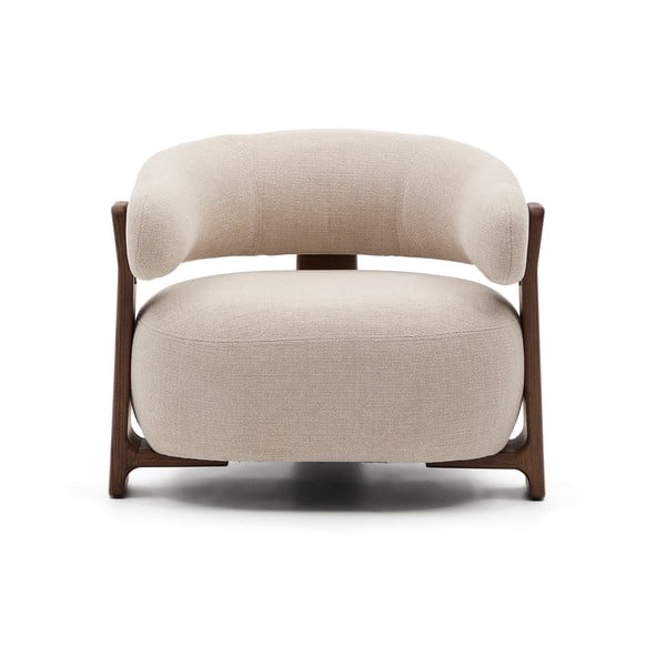 Béžové ženilkové kreslo Granite – Kave Home-image-2