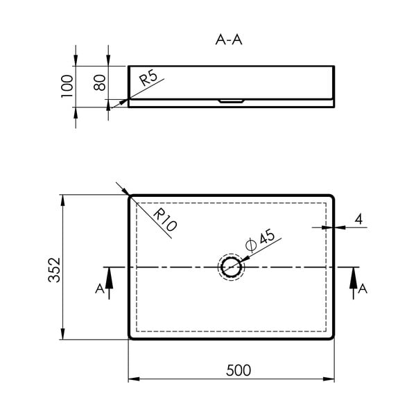 Antikoro umývadlo v striebornej farbe 50x35 cm Aurum – Sapho-image-2