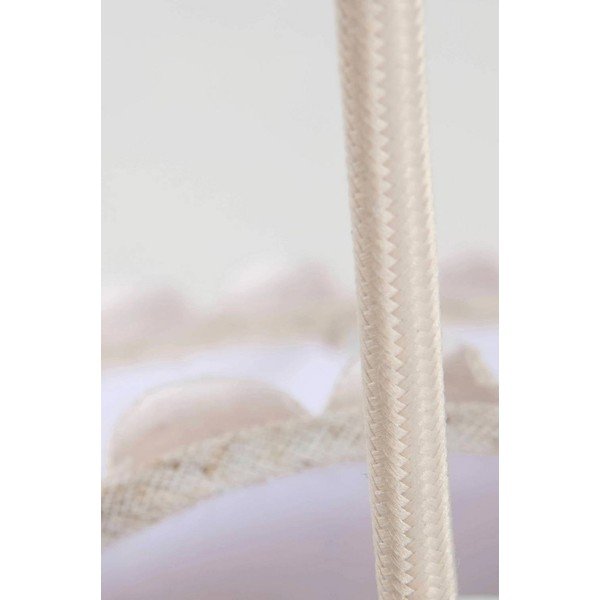 Béžové ľanové závesné svietidlo ø 60 cm Alina – Jotex-image-3