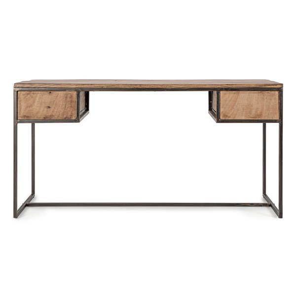 Pracovný stôl s doskou z akácie 60x150 cm Elmer – Bizzotto-image-2
