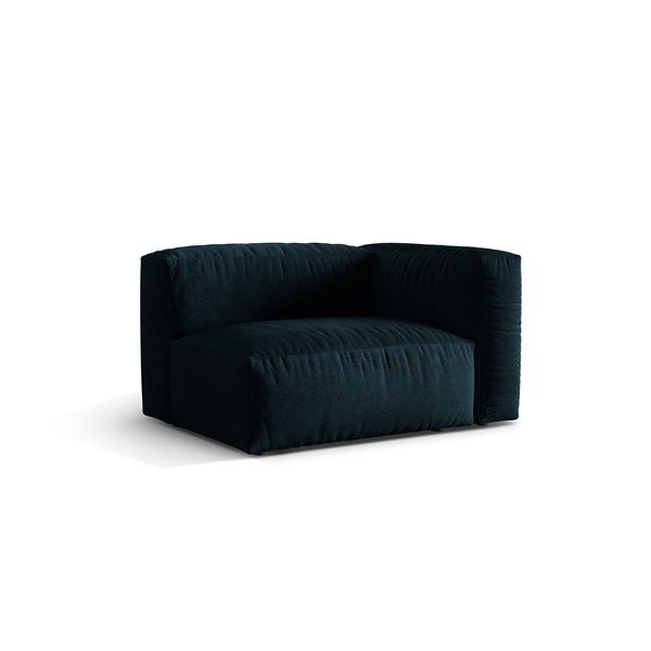 Tmavomodrý zamatový modul pohovky (pravý roh) Martina – Micadoni -image-1