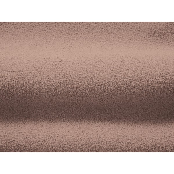 Svetloružové kreslo z textílie buklé Chuck – Micadoni Home-image-4