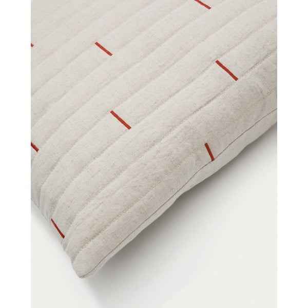 Obliečka na vankúš s prímesou ľanu 45x45 cm Blaina – Kave Home-image-2