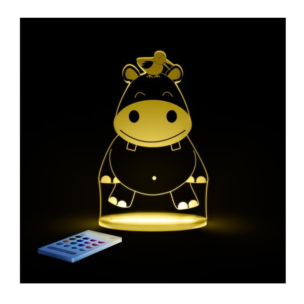 Detské LED nočné svetielko Aloka Hippo