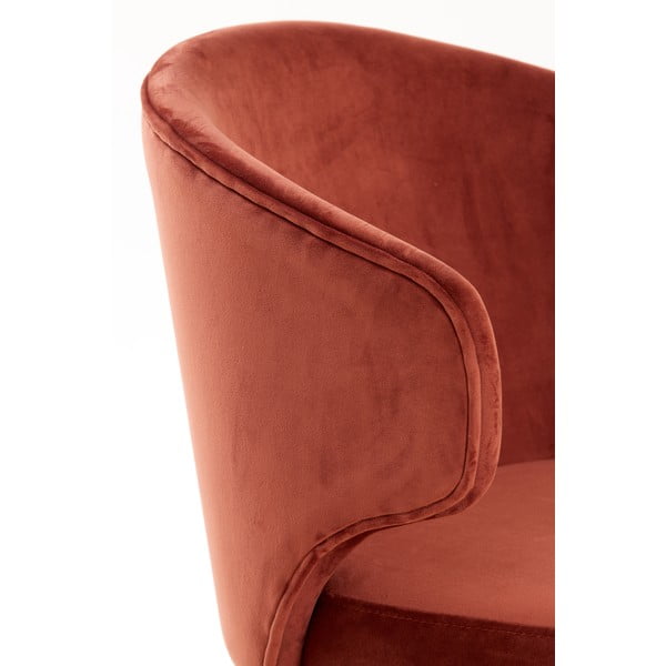 Svetločervené čalúnené jedálenské kreslá v súprave 2 ks Kosaka – Light & Living-image-2