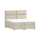 Béžová boxspring posteľ s úložným priestorom 160x200 cm Rico – Ropez
