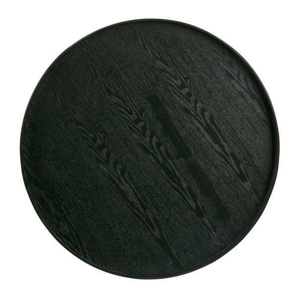 Čierny podnos WOOOD Mesa, Ø 60 cm-image-2