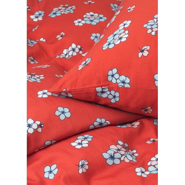 Predĺžené obliečky na dvojlôžko z bavlneného saténu v tehlovej farbe 200x220 cm Grand Pleasantly - JUNA-image-2