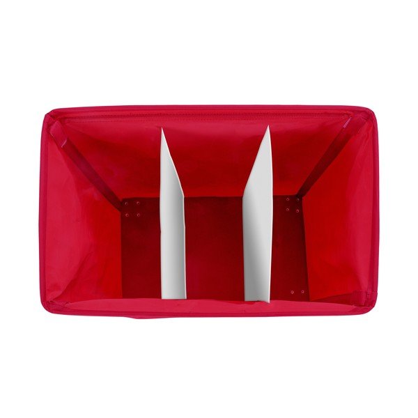 Červený trojitý kôš na bielizeň Wenko TRIV, 117,6 l-image-2