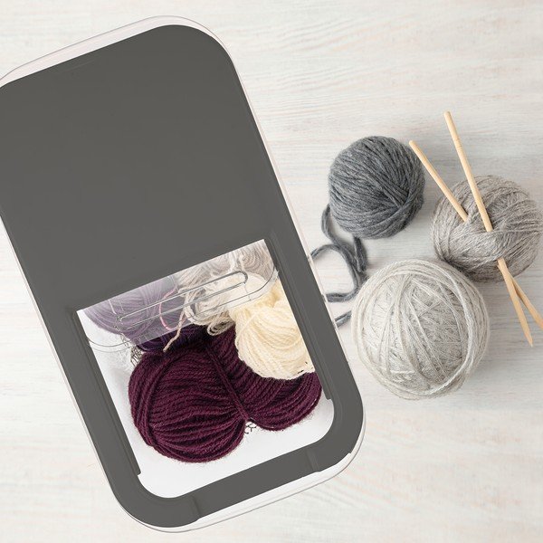 Plastový úložný box s vekom 35x20x23 cm Slop – Orion-image-1