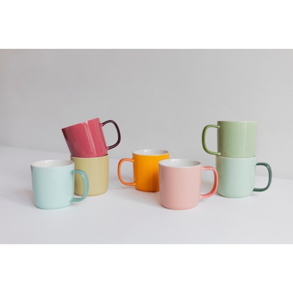Ružový hrnček z kostného porcelánu 370 ml Mae – ONA-image-3