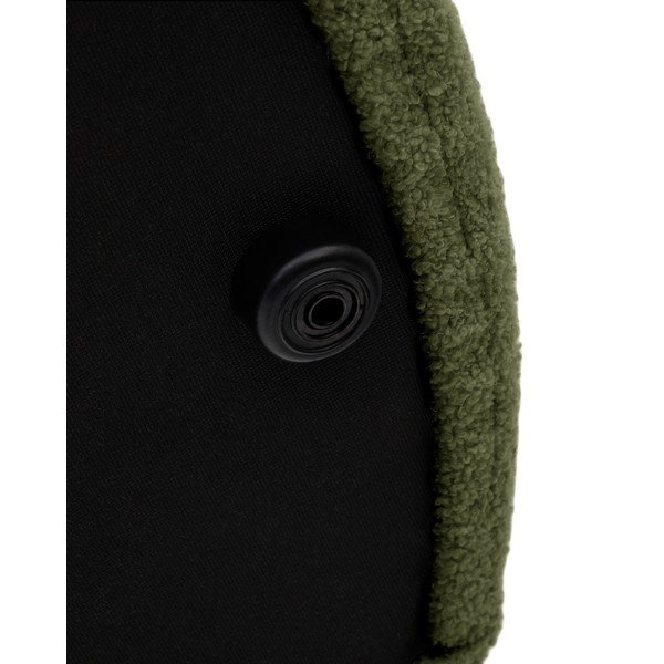 Zelený taburet z textílie buklé Kaeli – Kave Home-image-3