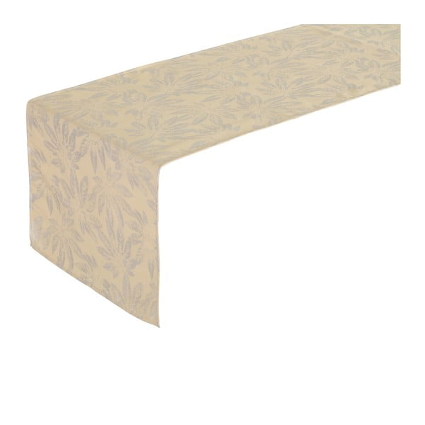 Béžový behúň na stôl Unimasa Splendor, 50 x 145 cm