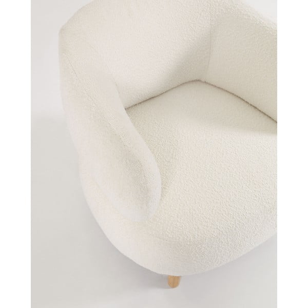 Biele kreslo Luisa - Kave Home-image-2