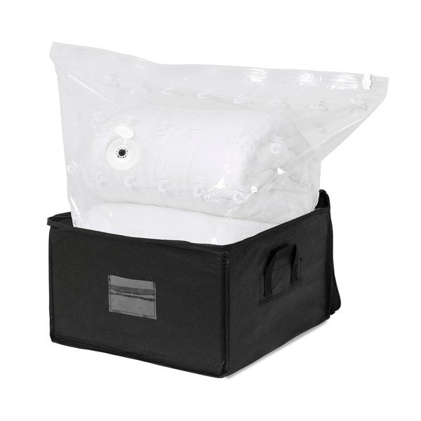 Čierny úložný box so zapínaním na zips Compactor Compress Pack, 125 l-image-1