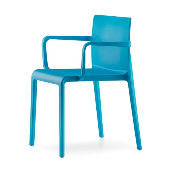 Modrá stolička s opierkou Pedrali Volt