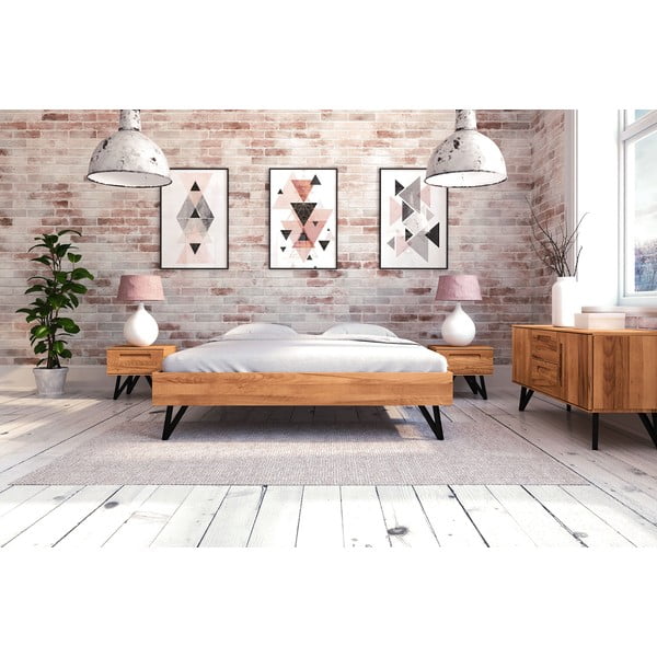 Dvojlôžková posteľ z bukového dreva 180x200 cm Golo - The Beds-image-3