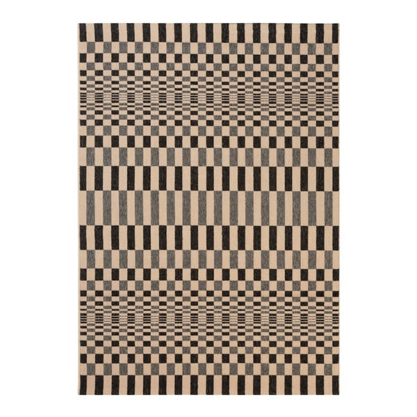 Sivý koberec vhodný do exteriéru Veranda Rhytml, 170 × 120 cm