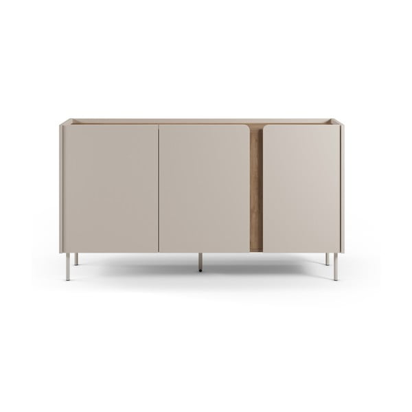 Komoda v dekore duba v krémovo-prírodnej farbe 150x82,5x40,5 cm Lucile – Marckeric