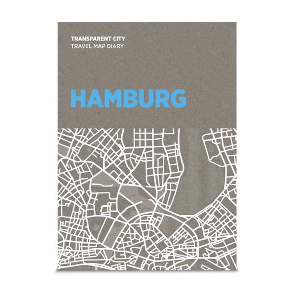 Mapa na poznámky Palomar Transparent City Hamburg
