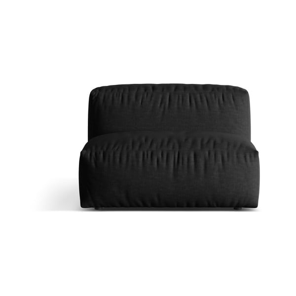 Čierny modul pohovky (stredový diel) Martina – Micadoni Home