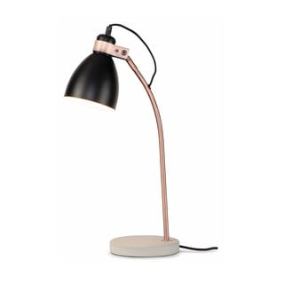 Čierno-sivá stolová lampa s kovovým tienidlom (výška 50 cm) Denver – it&#39;s about RoMi