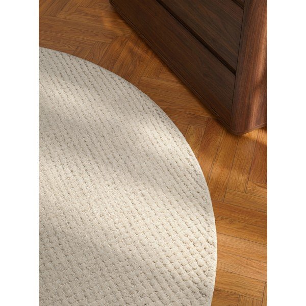 Krémovobiely vlnený okrúhly koberec ø 160 cm Eloise – Hanse Home-image-3