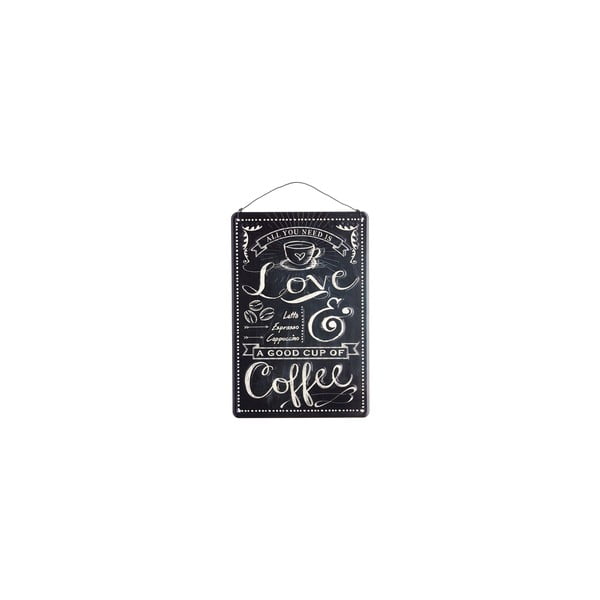 Závesná ceduľa Love Coffee, 30x20 cm