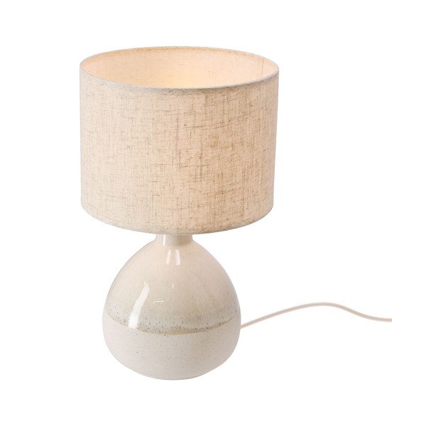 Béžová stolová lampa s textilným tienidlom (výška  41 cm) Ardo – Candellux Lighting-image-1