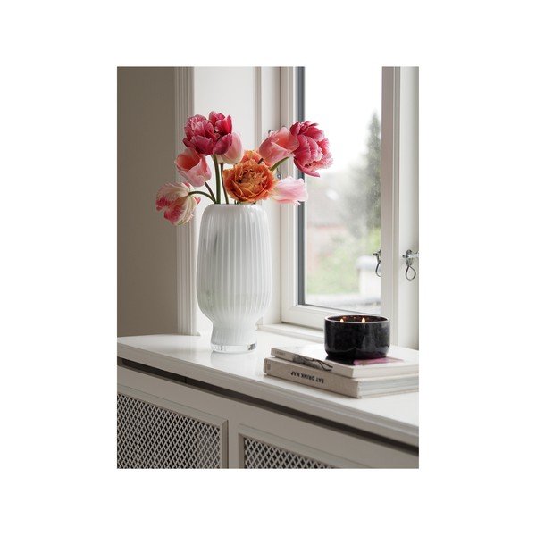 Biela sklenená váza (výška 31,5 cm) Cuneo – Villa Collection-image-2