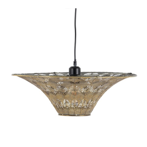 Závesné svietidlo v zlatej farbe s kovovým tienidlom ø 47,5 cm – Ixia