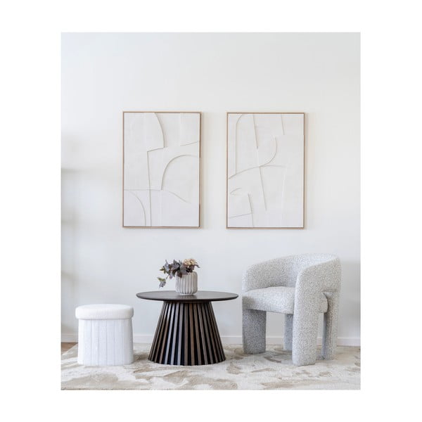 Svetlosivé čalúnené jedálenské kreslo s podrúčkami Monroe – House Nordic-image-2