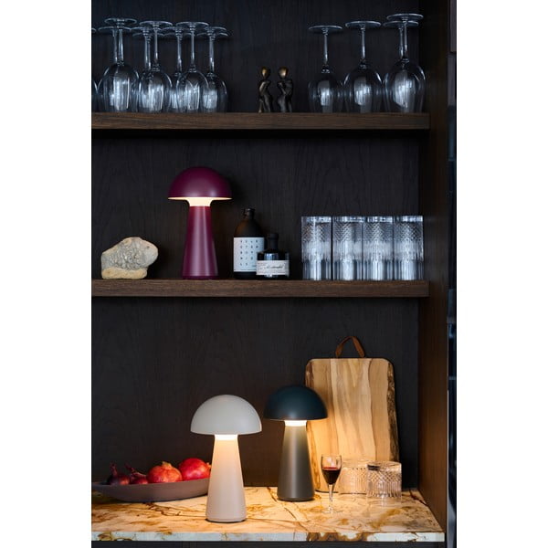 Fialová LED stolová lampa na diaľkové ovládanie (výška 28 cm) Sam – Sirius-image-1