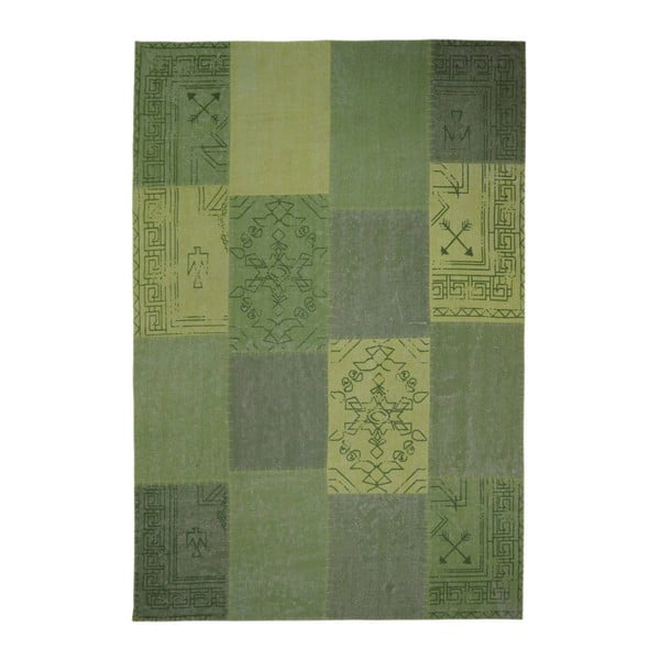 Ručne tkaný zelený koberec Kayoom Emotion 322 Multi Grun, 120 × 170 cm