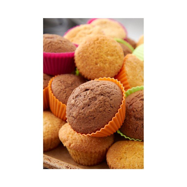 Súprava 6 farebných silikónových formičiek na muffiny Lékué, ⌀ 7 cm-image-4