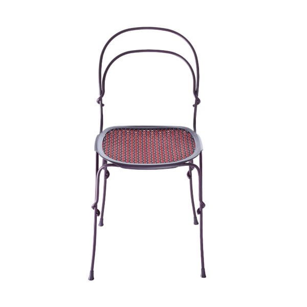 Fialovo-červená jedálenská stolička Magis Vigna