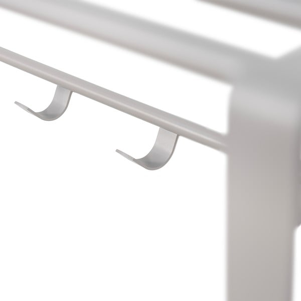 Taupe kovový nástenný vešiak s poličkou 100 cm Rex – Spinder Design-image-2