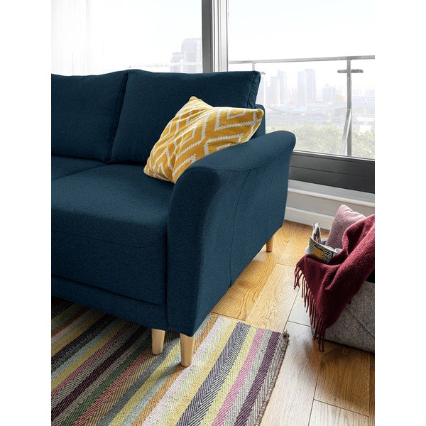 Námorníckymodrá rozkladacia rohová pohovka Miuform Lovely Annie, ľavý roh-image-4