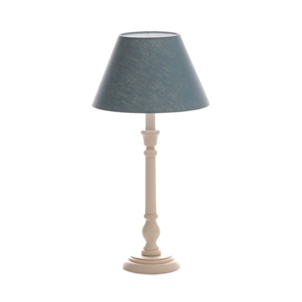 Stolná lampa Laura Light Blue/Old Cream, 51 cm