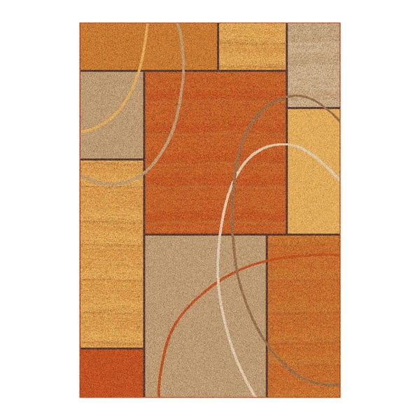 Oranžový koberec Universal Delta, 133 × 190 cm