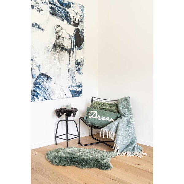Zelená umelá kožušina Tiseco Home Studio Sheepskin, 60 x 90 cm-image-1