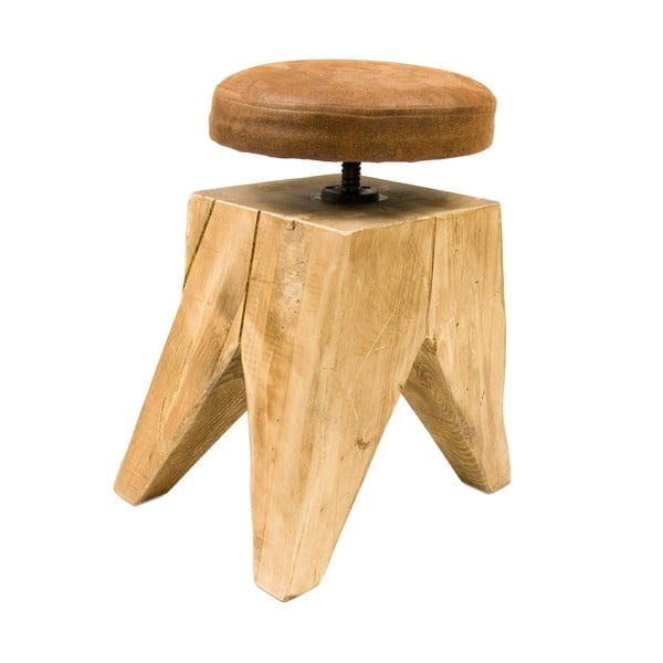 Otočná drevená stolička Swivel