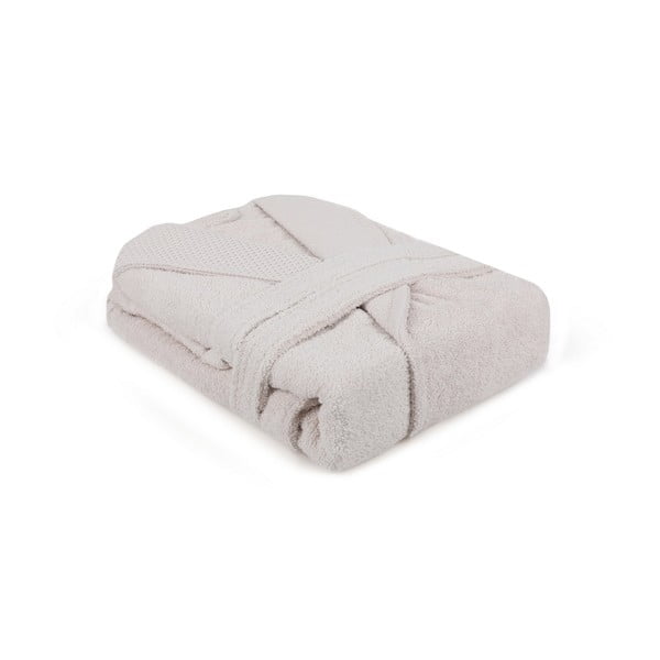 Béžový bavlnený župan veľkosť XL Cappa – Foutastic-image-2