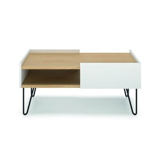 Konferenčný stolík s doskou v dubovom dekore 100x55 cm Nina - TemaHome
