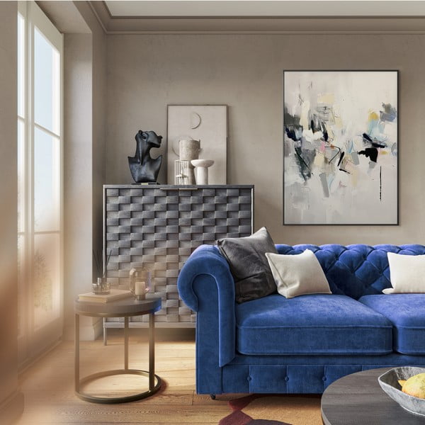 Obraz s ručne maľovanými prvkami 70x100 cm Cro – Styler-image-4