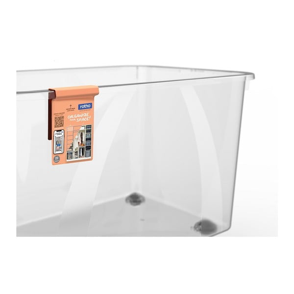 Plastový úložný box s vekom 50 l Lona - Rotho-image-4